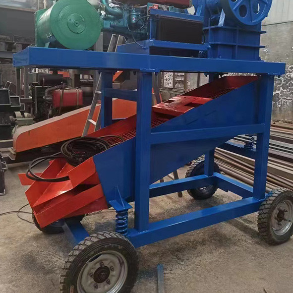 Puissance de extraction de moteur diesel ou de moteur de petite de mobile de mâchoire machine portative de broyeur