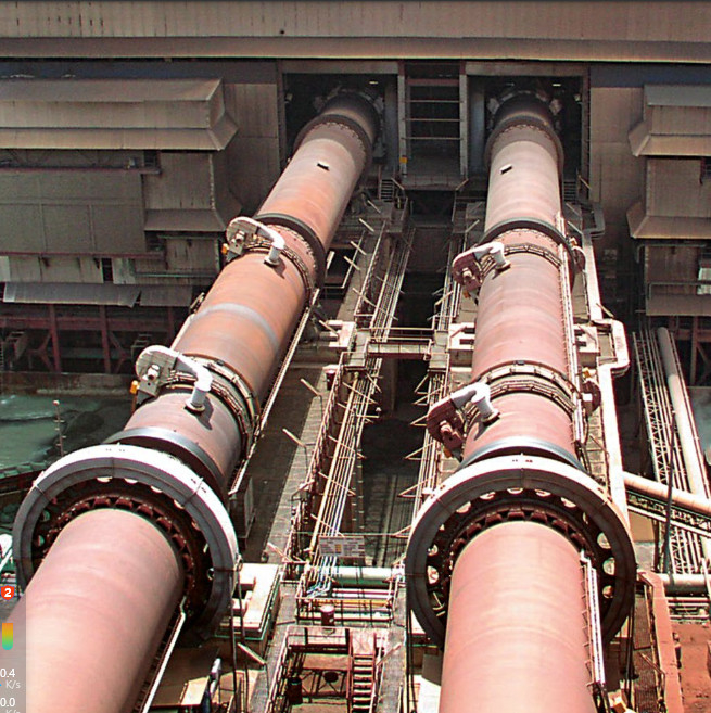 Matériaux Réaction Incinérateur de type four rotatif de 5 à 45 t/h Capacité