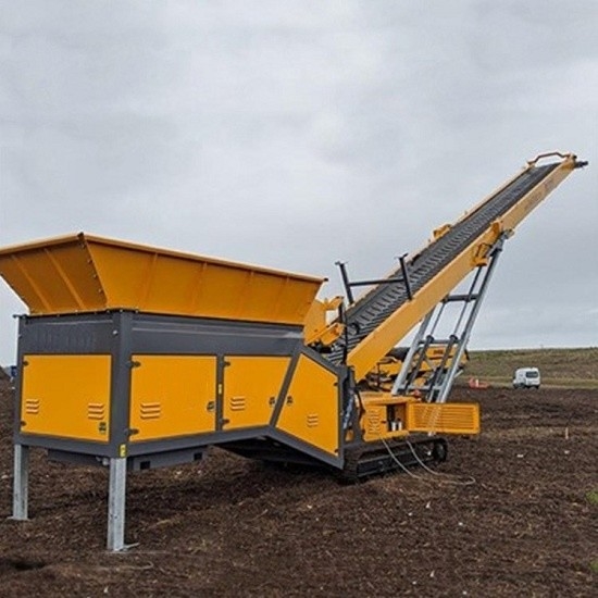 Chenille 20-1500T/H ou convoyeur mobile monté par camion pour l'usine concasseuse en pierre
